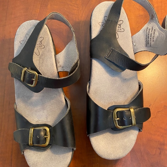 Dansko Sanita Clog Sandal Black Size 8 (EU 38) - Picture 2 of 5